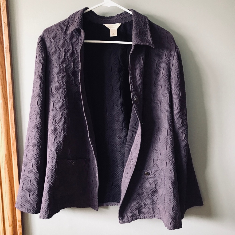 Vintage purple button down blazer